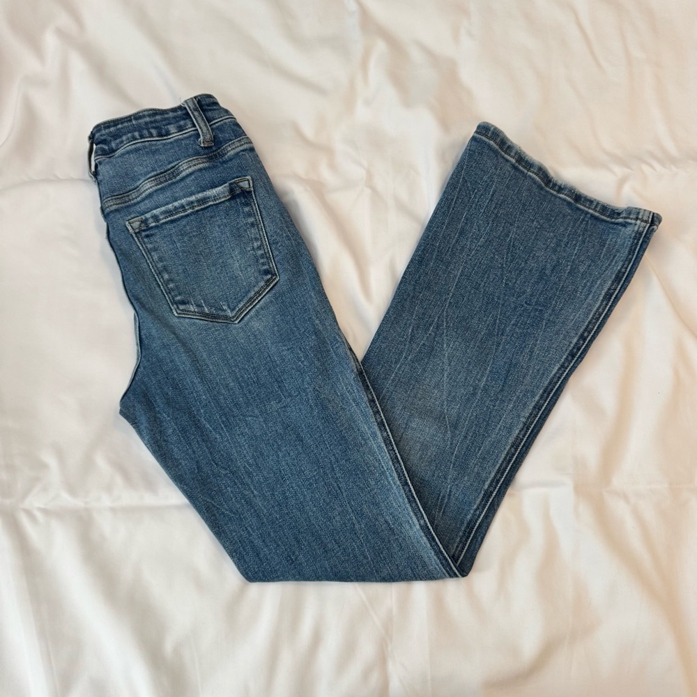 Flying Monkey High Rise Boot Cut Blue Jeans